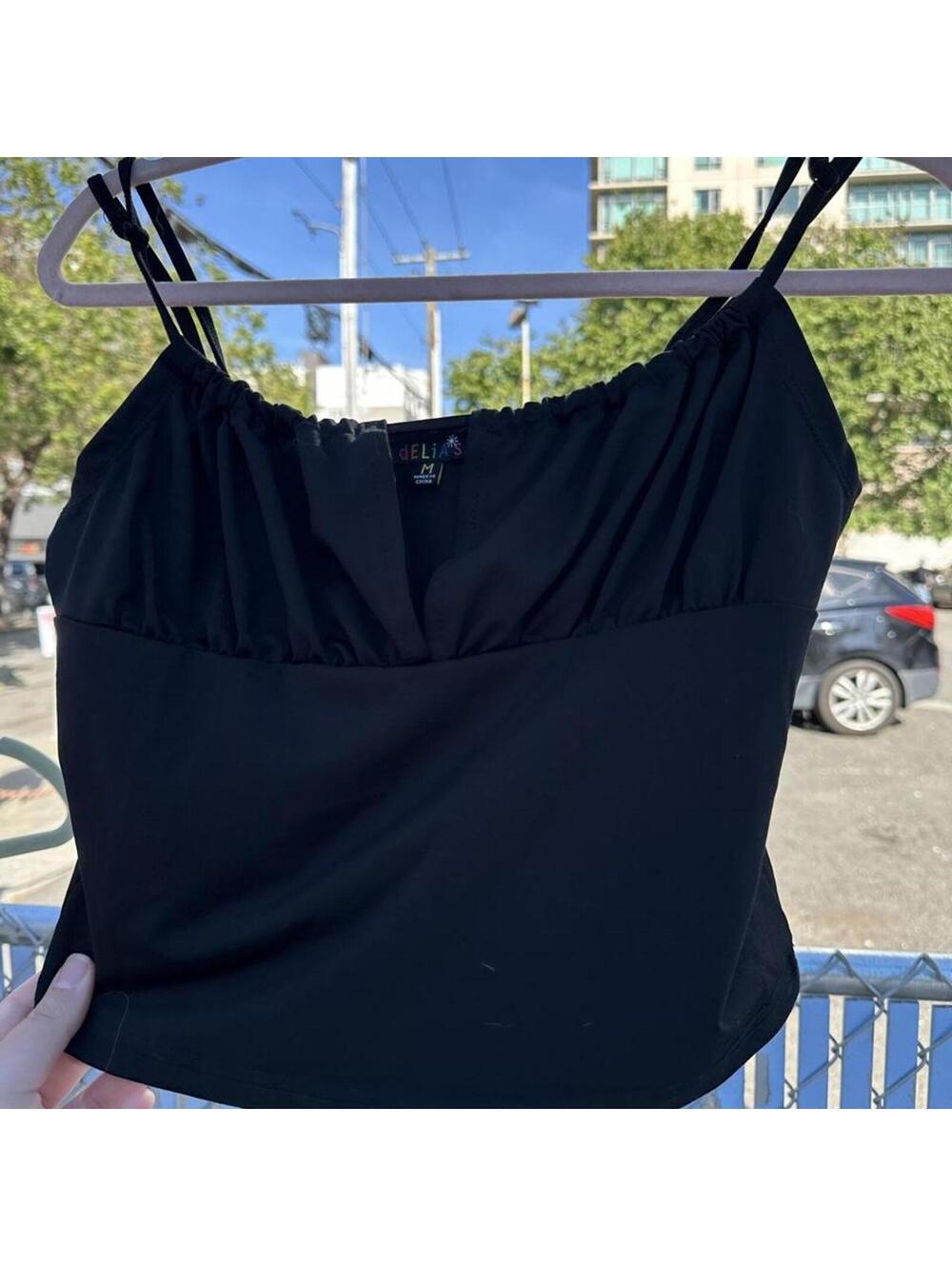 Black Delia's crop top M #delias #basics